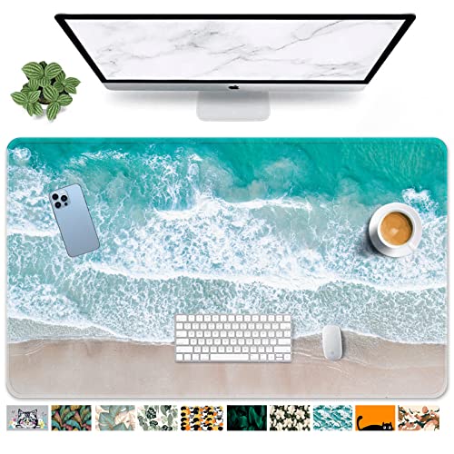 Großes Gaming-Mauspad Strand rutschfeste Schreibtischunterlage Tastatur und Maus Schreibtischunterlage für Gamer, Büro & Zuhause, 80 x 40 cm von Britimes