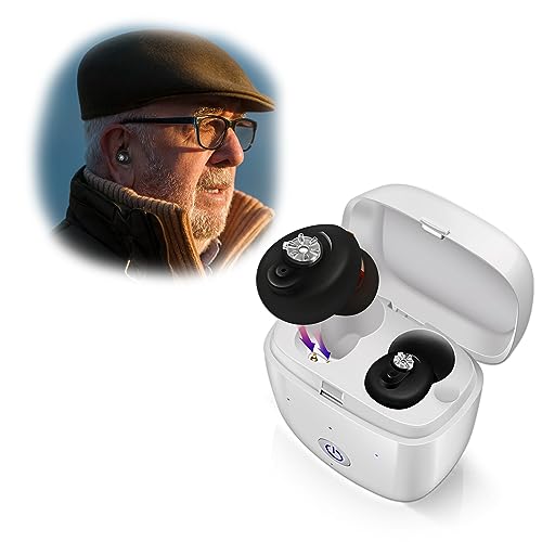 Britzgo wiederaufladbares Rauschunterdrückungsgerät, Bluetooth Kopfhörer Aussehen, unsichtbar im Ohr, mattschwarz von Britzgo