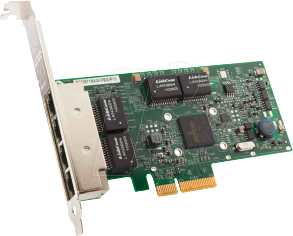 BROAD BCM5719-4P - Netzwerkkarte, PCIe, Gigabit Ethernet, 4x RJ45 von Broadcom