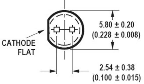 Broadcom HLMP-CM3B-Z10DD LED bedrahtet Grün Rund 5mm 21000 mcd 30° 20mA 3.2V von Broadcom