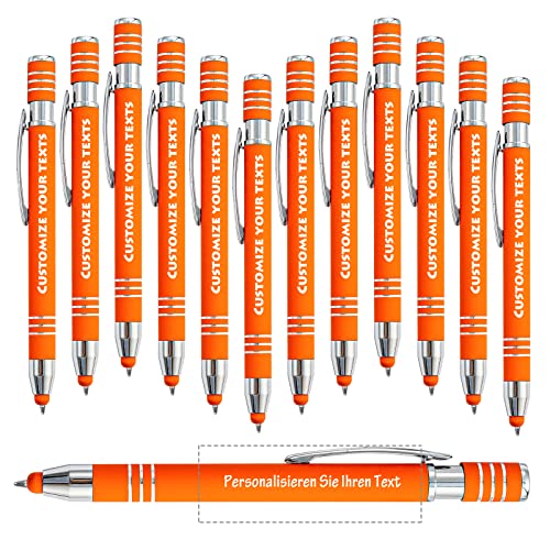 Brocade Creek 24 Individuelle Kugelschreiber mit Firmenname, Schwarze Tinte, Werbekugelschreiber, personalisiert mit Ihrem individuellen Text Touchscreen-Kugelschreiber von Brocade Creek