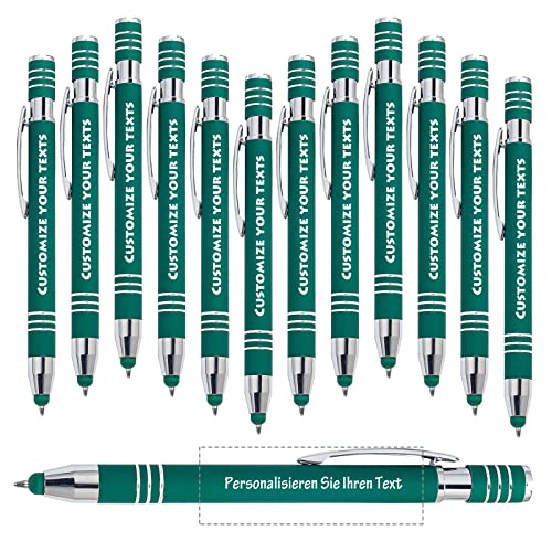 Brocade Creek 24 Personalisierte Kugelschreiber/Touchscreen-Kugelschreiber, Geschenkstifte mit individuellem Text für Arbeitszimmer/Büro, Optional bis zu 500 Stifte von Brocade Creek