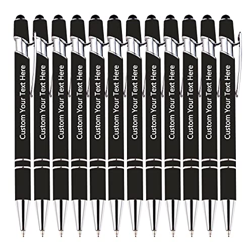 Brocade Creek 48 personalisierte Stifte mit Namen, Soft-Touch-Kugelschreiber, der beste Stift für Schüler/Erwachsene, Weihnachten, Abschluss, Jubiläum, Büro, Schule, glattes Schreiben von Brocade Creek