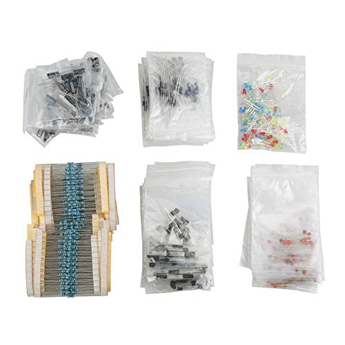 Broco Elektronische Bauelemente Set LED-Dioden-Transistor-Elektrolyt-Kondensatoren Widerstände Kit Broco Elektronische Bauelemente Set LED-Dioden-Transistor-Elektrolyt-Kondensatoren Widerstände Kit von Broco