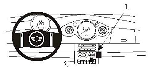 Brodit 853013 ProClip Kfz-Halterung für Mini Cooper Convertible 44203 schwarz von Brodit