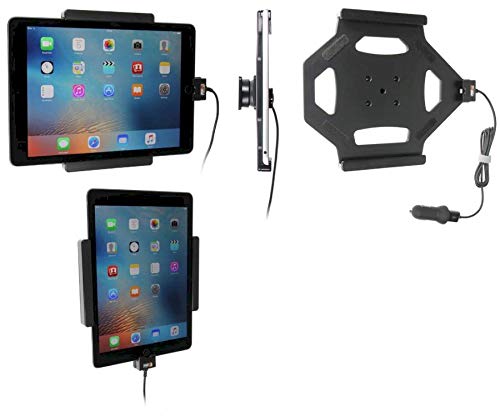 Brodit Gerätehalter 521684 Made IN Sweden mit Ladefunktion für Tablets - Apple iPad Air 2 (A1566, A1567), iPad Pro 9.7 (A1673, A1674, A1675) Schwarz von Brodit