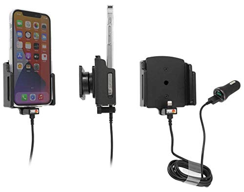 Brodit Gerätehalter 721239 Made IN Sweden mit Ladefunktion für Smartphones - Apple iPhone 12, iPhone 12 Pro Schwarz von Brodit