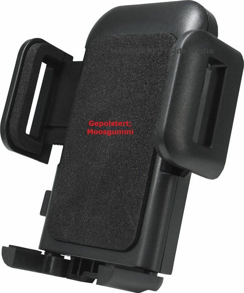 Brodit Universal Handy Halteschale verstellbare Breite 4 Krallen Raster HR Smartphone-Halterung von Brodit