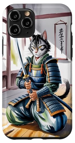 Japanische Samurai-Ninja-Katze, Kawaii, ästhetisch, Anime, Japan Hülle für iPhone 11 Pro von Broke Artist