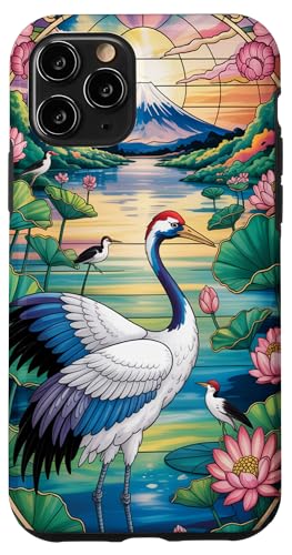 Japanische Vogelberge Fuji Ästhetische Kraniche Anime Japan Hülle für iPhone 11 Pro Japanische Vogelberge Fuji Ästhetische Kraniche Anime Japan Hülle für iPhone 11 Pro von Broke Artist