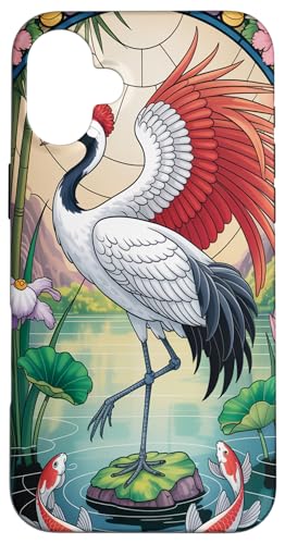 Japanische Vogelberge Fuji Ästhetische Kraniche Anime Japan Hülle für iPhone 16 Plus Japanische Vogelberge Fuji Ästhetische Kraniche Anime Japan Hülle für iPhone 16 Plus von Broke Artist