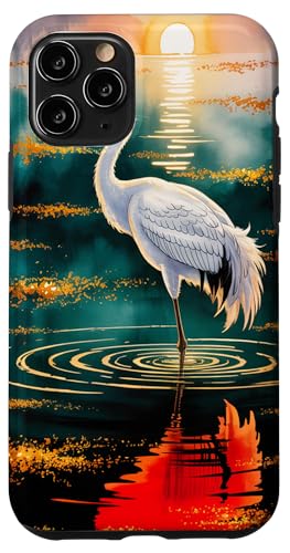 Japanische Vogelkunst Ästhetische Kraniche Anime Japan Kawaii Hülle für iPhone 11 Pro Japanische Vogelkunst Ästhetische Kraniche Anime Japan Kawaii Hülle für iPhone 11 Pro von Broke Artist
