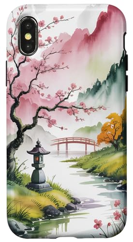 Japanische rosa Kirschblüte Sakura Blume Anime Japan Hülle für iPhone X/XS Japanische rosa Kirschblüte Sakura Blume Anime Japan Hülle für iPhone X/XS von Broke Artist