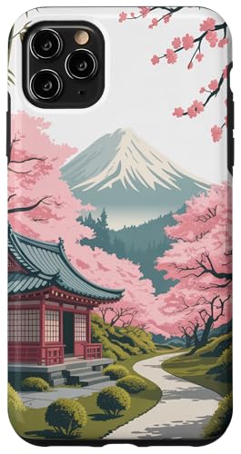Japanischer Berg Fuji Ästhetischer Anime Japan Kawaii Hülle für iPhone 11 Pro Max von Broke Artist