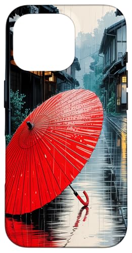 Japanischer Kimono Frau mit Regenschirm Kunst Design Street Japan Hülle für iPhone 16 Pro Japanischer Kimono Frau mit Regenschirm Kunst Design Street Japan Hülle für iPhone 16 Pro von Broke Artist