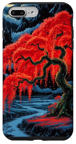 Japanischer roter Baum ästhetischer Anime Japan Kawaii Mond Hülle für iPhone 7 Plus/8 Plus Japanischer roter Baum ästhetischer Anime Japan Kawaii Mond Hülle für iPhone 7 Plus/8 Plus von Broke Artist