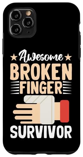 Broken Bones: Fantastischer Überlebender eines gebrochenen Fingers Hülle für iPhone 11 Pro Max von Broken Bones And Fractured Injury Designs