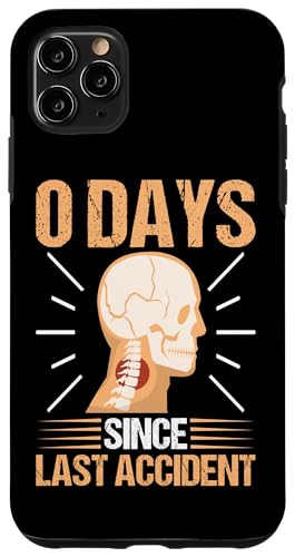Gebrochene Knochen: 0 Tage seit dem letzten Unfall Hülle für iPhone 11 Pro Max von Broken Bones And Fractured Injury Designs