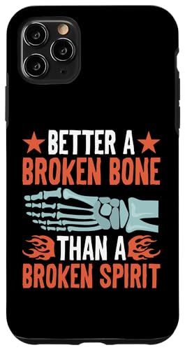 Gebrochene Knochen: Besser ein gebrochener Knochen als ein gebrochener Geist Hülle für iPhone 11 Pro Max Gebrochene Knochen: Besser ein gebrochener Knochen als ein gebrochener Geist Hülle für iPhone 11 Pro Max von Broken Bones And Fractured Injury Designs