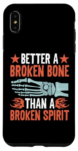 Gebrochene Knochen: Besser ein gebrochener Knochen als ein gebrochener Geist Hülle für iPhone XS Max Gebrochene Knochen: Besser ein gebrochener Knochen als ein gebrochener Geist Hülle für iPhone XS Max von Broken Bones And Fractured Injury Designs
