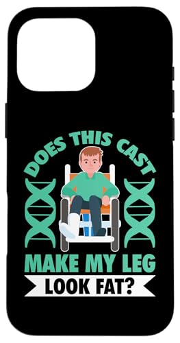 Gebrochene Knochen: Lässt dieser Gips mein Bein fett aussehen? Hülle für iPhone 16 Pro Max Gebrochene Knochen: Lässt dieser Gips mein Bein fett aussehen? Hülle für iPhone 16 Pro Max von Broken Bones And Fractured Injury Designs