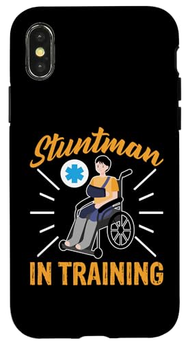 Gebrochene Knochen: Stuntman im Training Hülle für iPhone X/XS von Broken Bones And Fractured Injury Designs