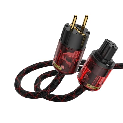 Brollitest Hi-Fi-Netzkabel 1,5 m OFC-High-End-Netzkabel Doppelt geschirmtes High-End-Netzkabel Schuko-Stecker IEC-Stecker Audiophiles Netzkabel für Hi-Fi-Geräte Brollitest Hi-Fi-Netzkabel 1,5 m OFC-High-End-Netzkabel Doppelt geschirmtes High-End-Netzkabel Schuko-Stecker IEC-Stecker Audiophiles Netzkabel für Hi-Fi-Geräte von Brollitest