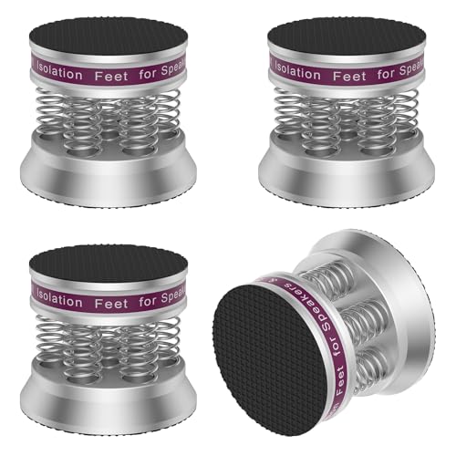 Brollitest Lautsprecher Absorber Füße 4 Stück Feder High End Dämpfer für HiFi Boxen subwoofer Plattenspieler Verstärker CD DVD Brollitest Lautsprecher Absorber Füße 4 Stück Feder High End Dämpfer für HiFi Boxen subwoofer Plattenspieler Verstärker CD DVD von Brollitest