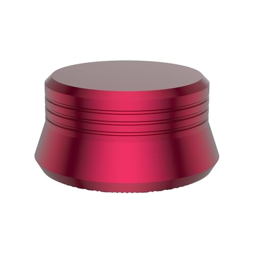 Brollitest Plattenspieler Stabilizer, Gewicht 450 g plattenklemme a6 Durchmesser bis zu 7mm Aluminium LP Vinyl Plattenspieler Disc Stabilisator für LP Turntables Plattenspieler (ROT) von Brollitest