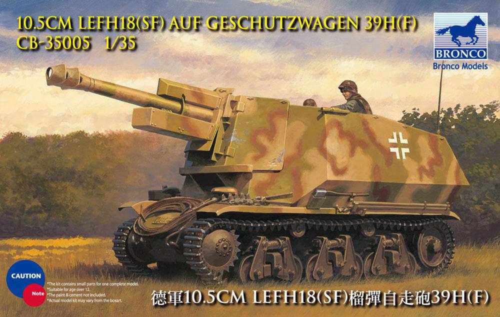 10.5cm leFH18(Sf) a.Geschutzwagen 39H(f von Bronco Models