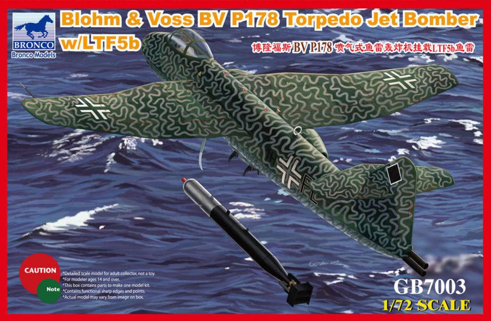 Blohm & Voss BV P178 Torpedo Jet Bomber w/LTF5b Torpedo von Bronco Models
