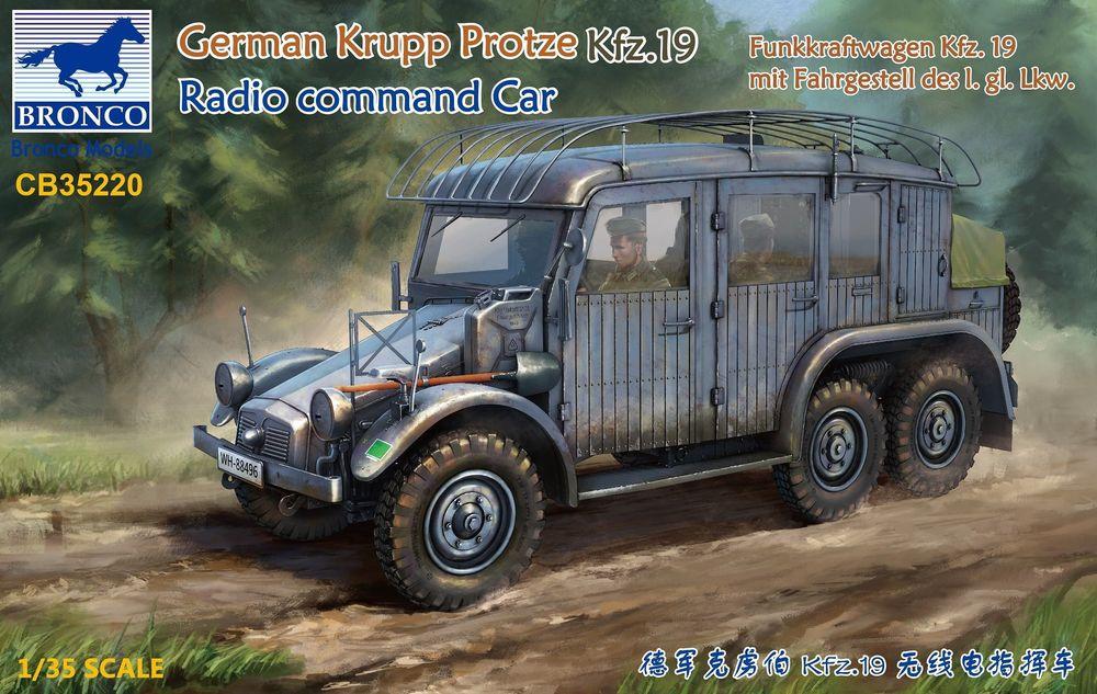 German Krupp Protze Kfz.19 Radio command Car von Bronco Models