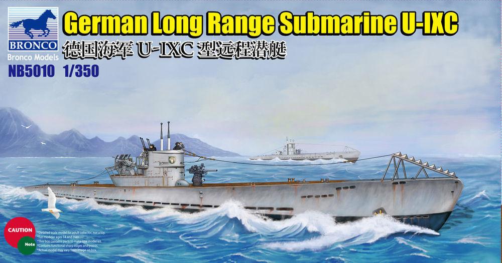German Long Range Submarine Type U-IXC von Bronco Models