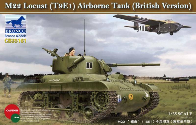 M22 Lucust (T9E1) Airborne Tank (British Version) von Bronco Models