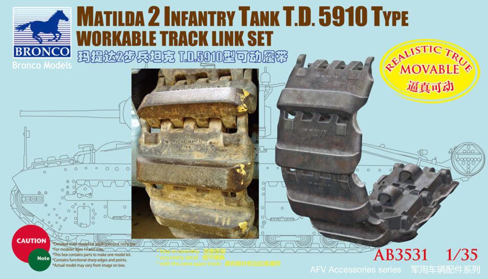 Matilda 2 T.D.5910 Type Workable Track Matilda 2 T.D.5910 Type Workable Track von Bronco Models