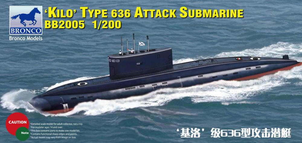 Russian Kilo Type 636 Attack Submarine Russian Kilo Type 636 Attack Submarine von Bronco Models