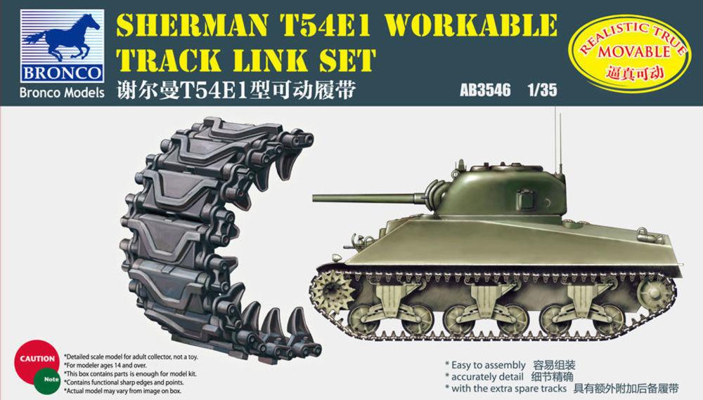 Sherman T54E1 Workable Track Link Set von Bronco Models