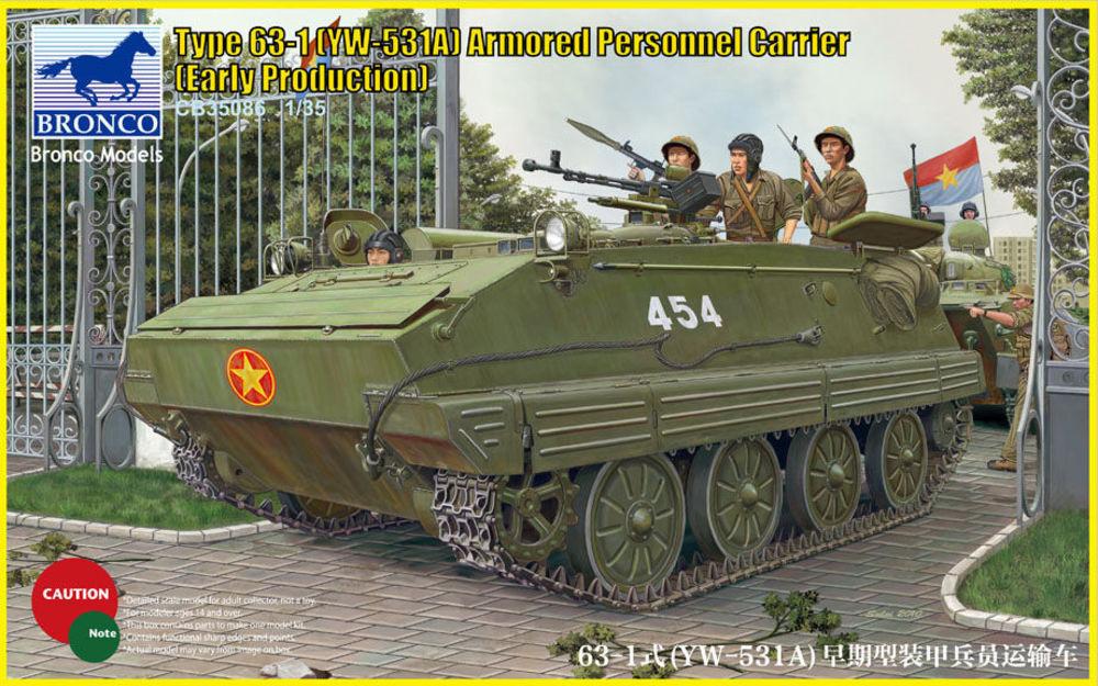Type 63-1(YW-531A)Armored Peronnel Carri Early production von Bronco Models
