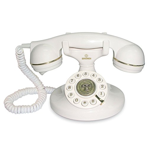 Brondi Nostalgietelefon Vintage 10, bianco von Brondi