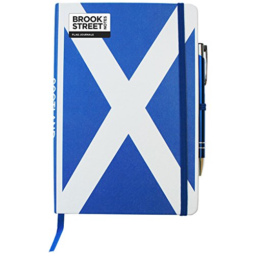 Scotland Flag Notebook - Hardback A5 von Brook Street Notes