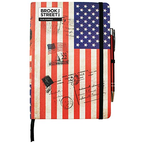 USA Flag Notebook - Hardback A5 von Brook Street Notes
