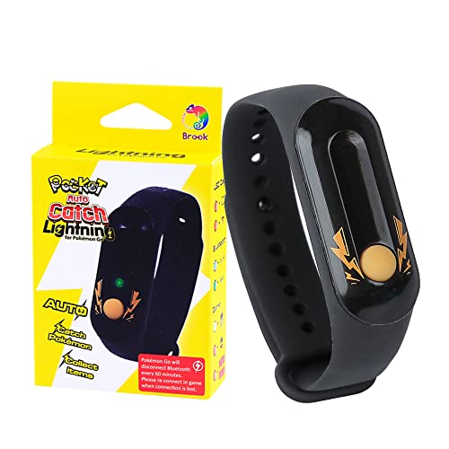 Brook Pocket Auto Catch Lightning - Einfach und bequem zu bedienen durch Lightning LED Lichter, automatisches Drehen und Fangen von Taschenmonstern, Sammeln von Gegenständen, Armbandarmband von Brook