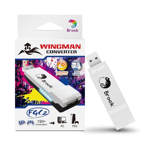 Brook Wingman FGC2 Converter Arcade Controller-Adapter für PS5 und PC, kompatibel mit allen PS5-Spielen von Brook