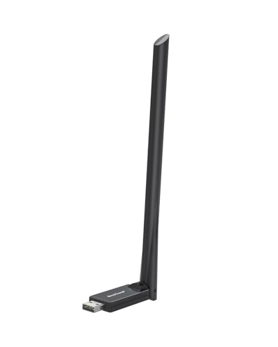 BrosTrend High Gain WLAN Stick für PC, AX900 WiFi 6 USB WLAN Adapter PC mit 6dBi Antenne hoher Verstärkung, Dualband 600Mbit/s 5GHz + 286Mbit/s 2.4GHz, USB WiFi Adapter Kompatibel mit Windows 11/10/7 von BrosTrend
