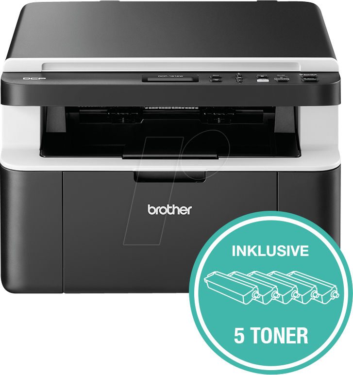BRO DCP1612WVB - Laserdrucker, Multifunktion, mono, WLAN, 20 S/min, inkl. UHG BRO DCP1612WVB - Laserdrucker, Multifunktion, mono, WLAN, 20 S/min, inkl. UHG von Brother