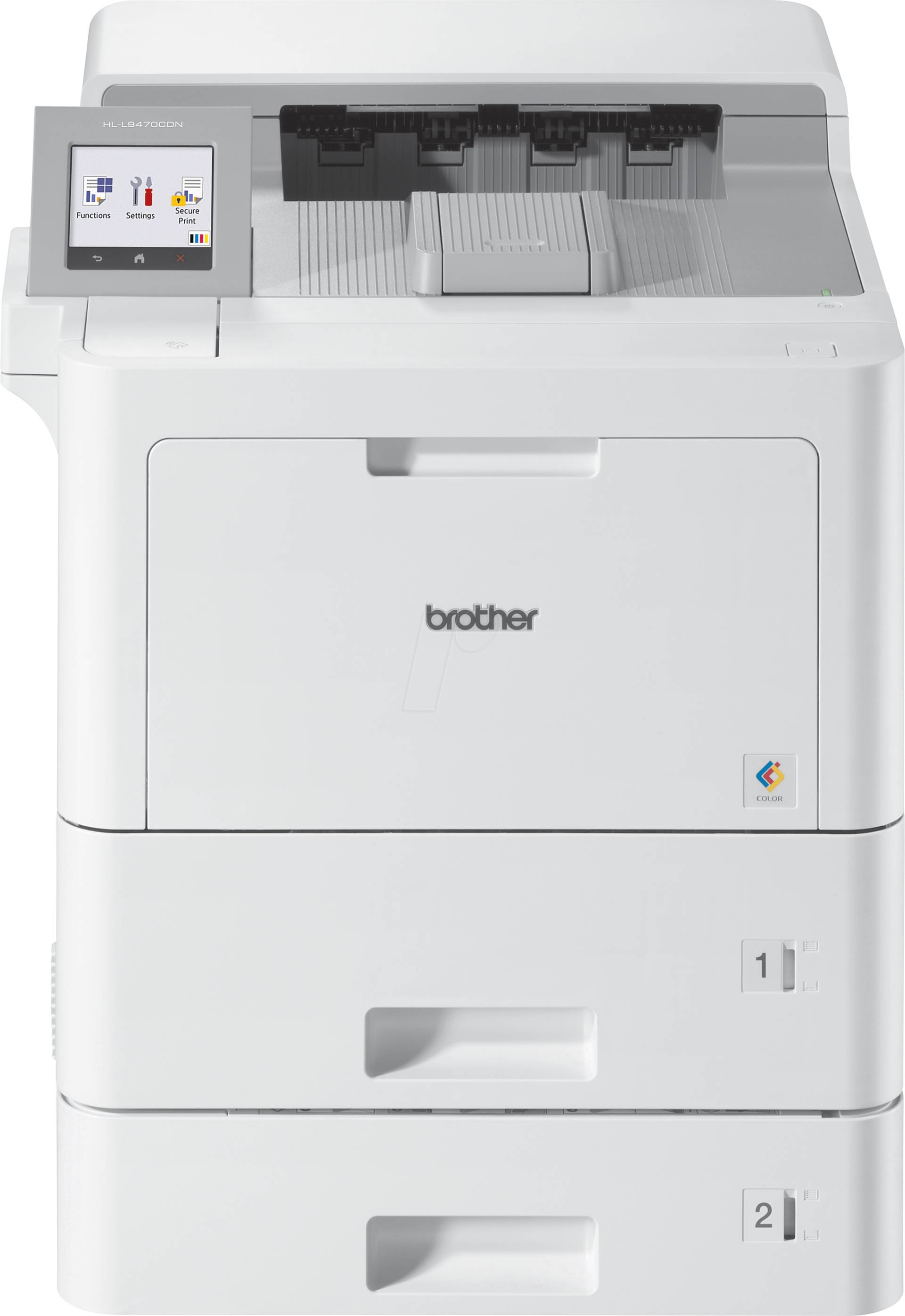 BRO HLL9470CDNT - Farblaserdrucker, LAN, 40 S/min., 2 Papierkassetten BRO HLL9470CDNT - Farblaserdrucker, LAN, 40 S/min., 2 Papierkassetten von Brother
