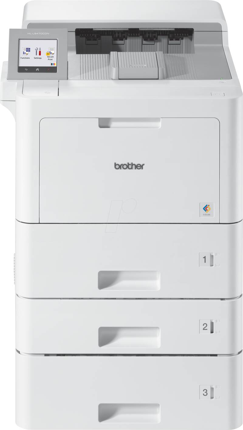 BRO HLL9470CDNTT - Farblaserdrucker, LAN, 40 S/min., 3 Papierkassetten von Brother