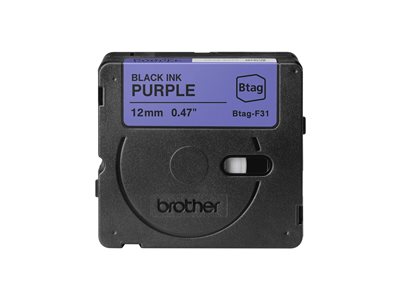 BROTHER 12MM Black on Purple BTAGF31 BROTHER 12MM Black on Purple BTAGF31 von Brother