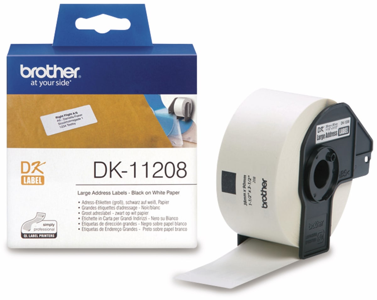 BROTHER Adress-Etiketten DK-11208 BROTHER Adress-Etiketten DK-11208 von Brother