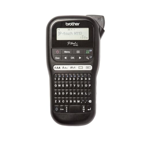 Brother PT-H110 Monochrom Beschriftungsgerät (für 3,5 bis 12 mm breite TZe-Schriftbänder, bis zu 20 mm/Sek. Druckgeschwindigkeit) von Brother